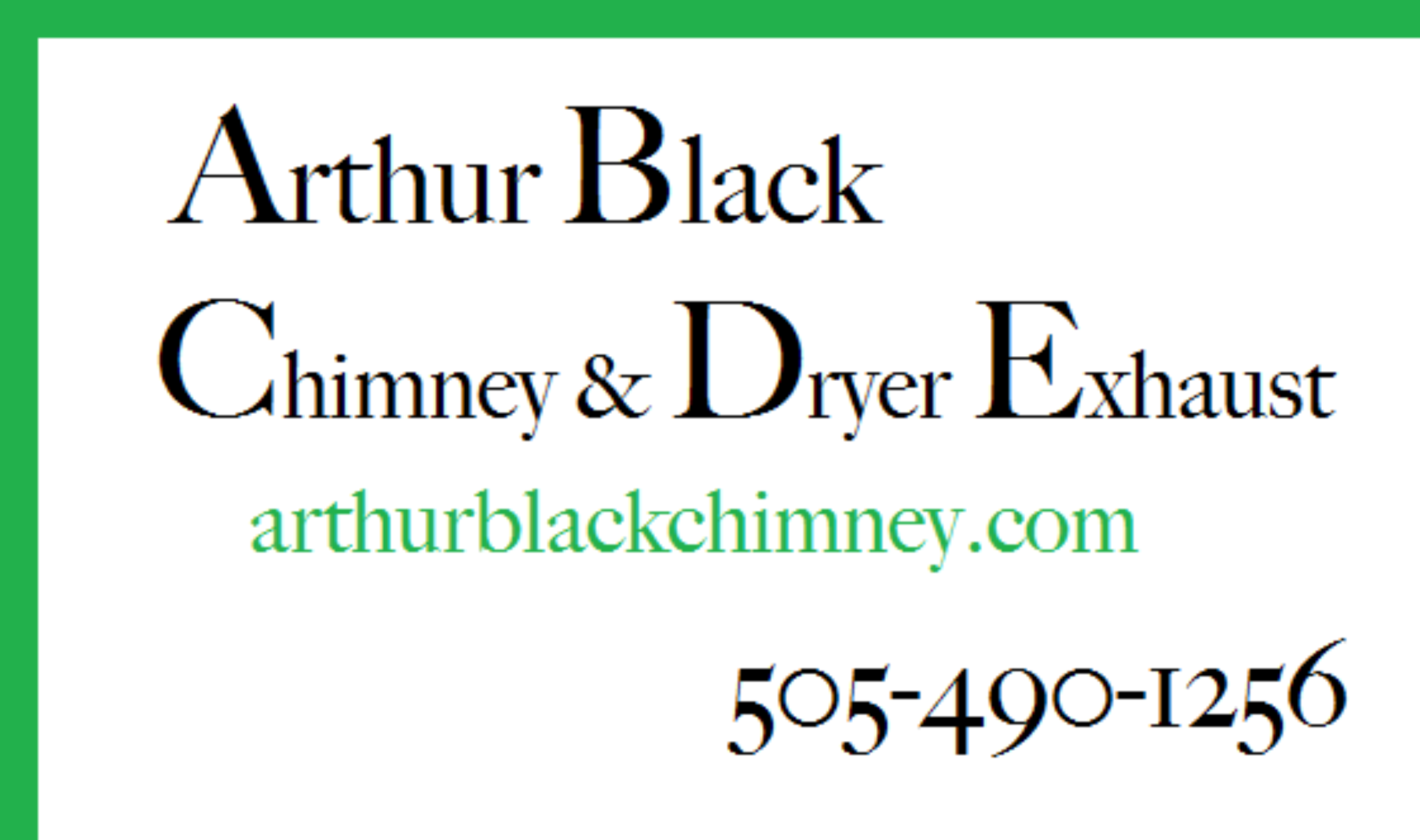 Arthur Black Chimney & Dryer Exhaust